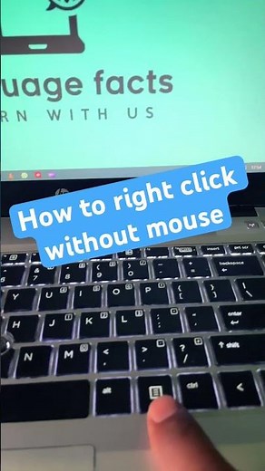 How to right click without mouse?✌🏻🫠 #shortvideo #viral #shorts ‪@languagefacts‬