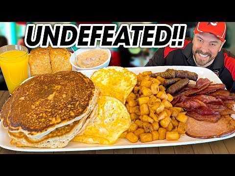 Undefeated "Big Porker" Pancake Breakfast Challenge!!