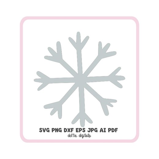 Snowflake SVG PNG DXF, Snow Star Cut File, Winter Christmas Cricut & Silhouette Design - Etsy Canada