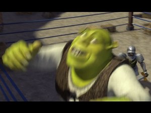 Shrek reversed at 10000% speed but the Arena fight is normal speed