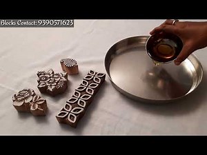 How to Make Wooden Printing Blocks Ready for Printing | Block Print in Hindi
