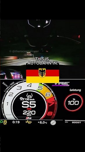 302 km/h Night Run — Audi RS6 Performance Autobahn POV 🇩🇪