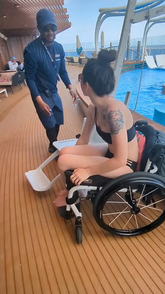 Pool Lift on Carnival Jubilee - Disability Inclusion and Wheelchair Access