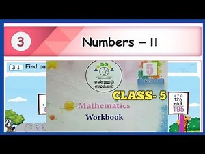 Numbers- ॥, 5th standard Maths, WORKBOOK KEY ANSWERS