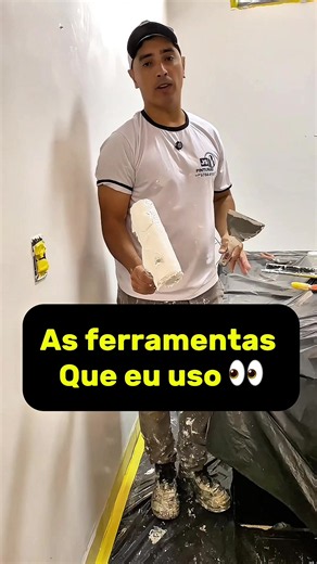 Quais ferramentas eu uso pra emassar paredes? . . .#pintor #dica #pintura #painter #paint