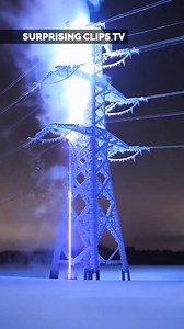 Frozen Power Tower Triggers Short Circuit | Surprising Clips TV