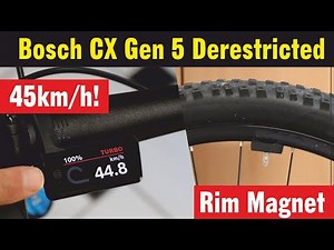 How to Derestrict Bosch Performance Line CX Gen 5 with Rim Magnet – VOLspeed Tuning Tutorial