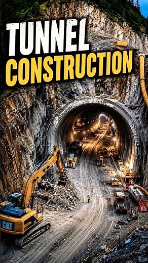 The Amazing Process of Building a Tunnel! #engineering #shorts
