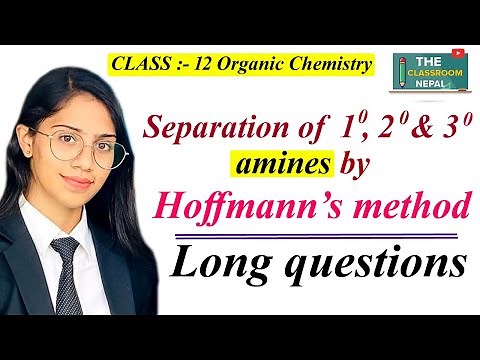 Separation of primary, secondary and tertiary amines by Hoffmann’s method