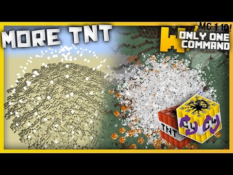 Minecraft - More TNT with only one command block (1.10 command)