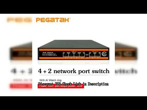 PEGATAH POE Switch 4/8 Port, Active POE for IP Cameras/CCTV Security, Wireless AP Switch, Gigabit IE