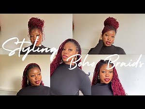 Boho Braids Hairstyles ✨ | 15+ Cute & Easy Ways to Style Knotless Boho Braid