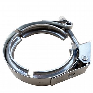 [Hot Item] Quick Release Stainless Steel V-Shaped Clamp Exhaust Pipe Modification Connection Clamp