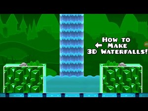 How to make 3D Waterfalls./ Geometry dash tutorial for beginners.