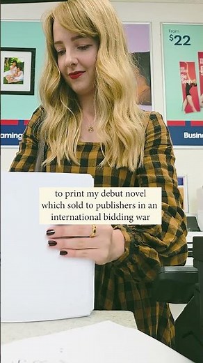 went back to my old workplace to print the final edit of my debut novel 😭