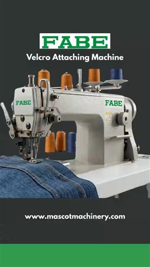 FABE Velcro Attaching Machine | High-Speed Industrial Sewing #mascotmachinery #textileindustry