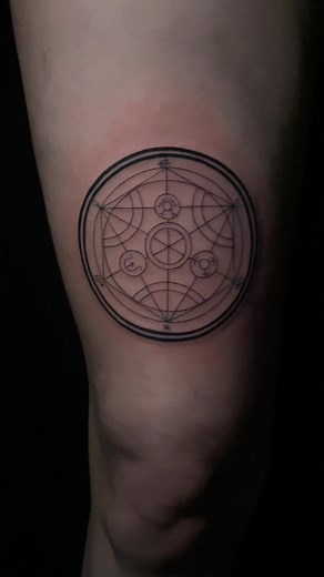 Transmutation circle from Fullmetal Alchemist for Alexandra 🥰 Thank you for your trust! - - - #artaddiction #artaddictiontattoo #tattoo #tattooartist #nola #nolaartist #nolatattoo #nolatattooartist #blackandgreytattoo #blackwork #bishoppacker #linework #lineworktattoo #fineline #finelinetattoo #finelinetattoonola #blackandgrey #colortattoo #stipple #stippleshading #stippleshadingtattoo #peppershading #wipshading #neworleansartist #neworleanstattoo #transmutation #fullmetalalchemist #fullmetalal