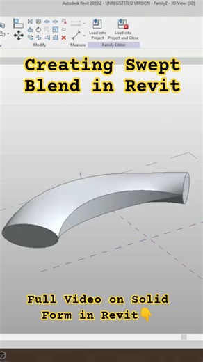 Swept Blend in Revit #architecture #revit #bimrevit #revitarchitecture