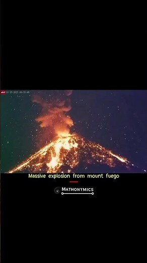 Massive Volcano explosion from Mount FUEGO #volcano #explosion #mountains #fuego