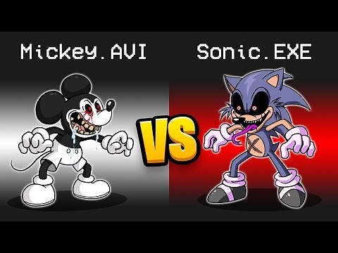 MICKEY.AVI vs. SONIC.EXE Mod in Among Us...