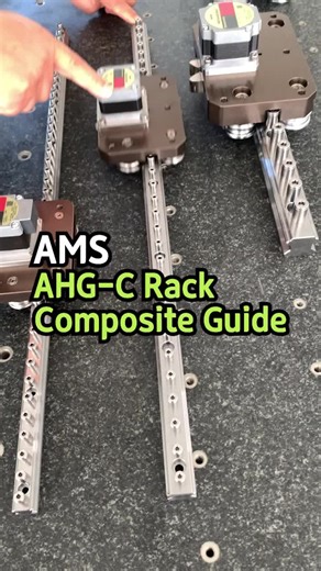 🔵AMS AHG-C Rack Composite Guide. Designed based on the advantages of rack gears and linear guides, with a repeat positioning accuracy of 0.03mm. #rackgear #RackCompositeGuide #LinearGuide #engranajecremallera