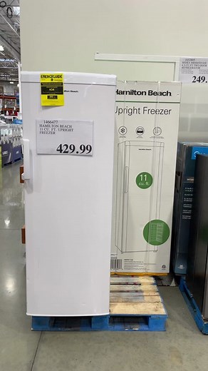 7 drawer upright freezer at Costco! I love this thing! #costco #costcoguide #freezerorganization