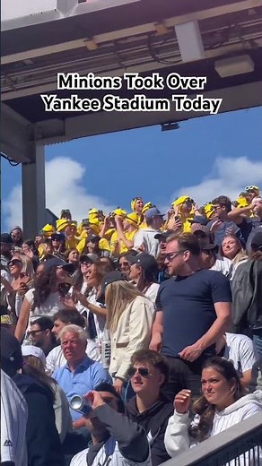 Yankee Stadium Minions Takeover #shorts #minions #yankeestadium #viral