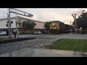 CSX Double Stack Train Going Through Plant City,Florida
