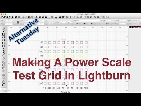 Lightburn Power Scale Grid Tutorial