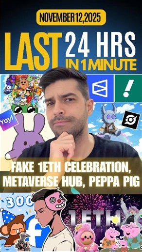 Koda Nexus Drops, 1 ETH Sweep Drama, Peppa Pig Collab, and more: Web3 in 1 Minute (Nov 12)