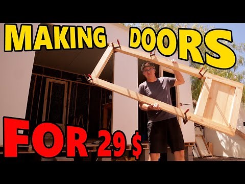 Making a Wooden Door DIY Only Simple Tools (S1 Ep8)