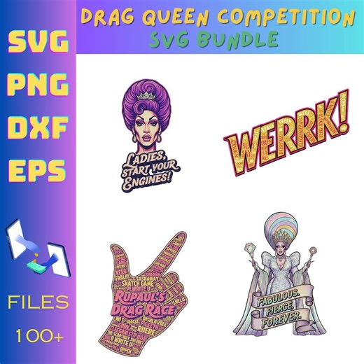 Drag Queen Quotes SVG Bundle | Sassy & Fierce Drag Inspired Sayings | LGBTQ Pride Cricut Cut Files | Funny Diva SVG Pack - Etsy