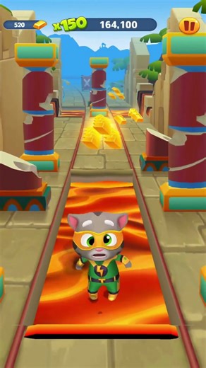 TAG WITH RYAN VS GOLD RUN VS CAT RUNNER ALL SUPER MIX CHARACTERS LAVA WATER DOWN FUNNY GAMEPLAY