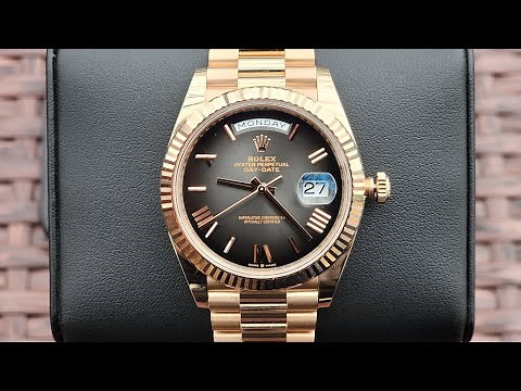 Rolex Day-Date 40 18K Everose Gold with Slate Ombre Dial 228235