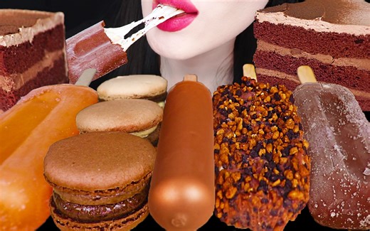 Jane ASMR CHOCOLATE ICE DESSERT EATING