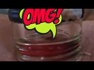 Popping a boil out with hot Jim beam bottle