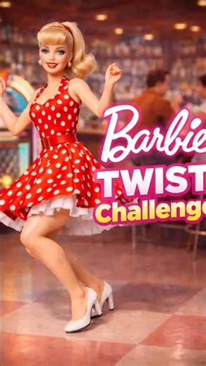 Barbie Twist Challenge 💃 | Retro 1950s Dance #shorts