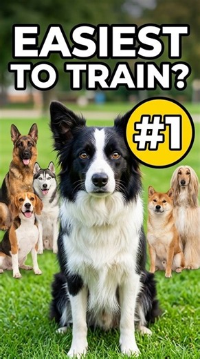 7 Dog Breeds Ranked By How Easy They Are To Train 🧠🐶 #shorts Dog Ranker