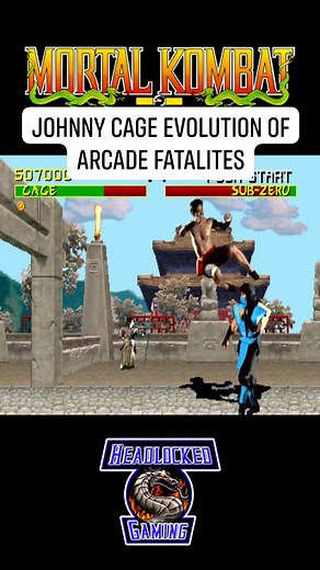 46K views · 810 reactions | Johnny Cage's Evolution of Arcade Fatalites in Mortal Kombat Huge thank you to YourMKArcadeSource for the original Johnny's MK 4 Arcade Fatalities included! Games: MK1, MKII, MK4 #MK30 #MK #mortalkombat #gaming #videogames #finished | Headlocked Gaming | Facebook