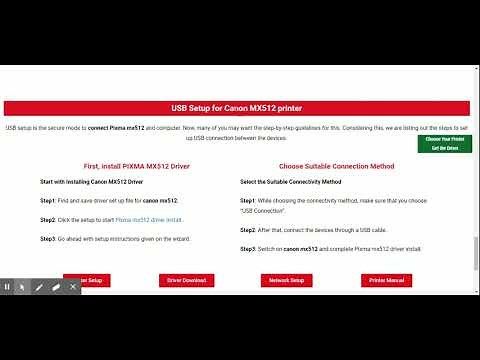 How to setup Canon MX512 Printer | Canon MX512 Driver | New 2020