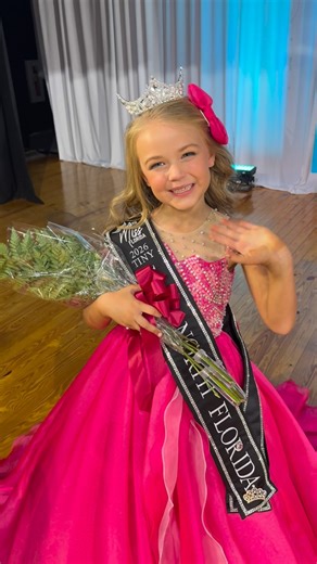 Elena Hope on Instagram: "Hi everyone! My name is Elena Hope, and I am your 2026 Tiny Miss North Florida! I love pink, purple, and all things girl. I am the baby of 2nd grade, where I absolutely love learning math and I write in cursive better than I print, When I grow up I either want to be a teacher like my mommy or a veterinarian to help the animals like the vets currently helping our foster cat. A few fun facts about me: 🩷 I am an Irish dancer 🩷 I am left handed 🩷 I am learning ASL and I 