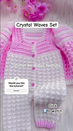 You’ll Love It!💕 NEW BABY CARDIGAN SET Easy and Quick! Crochet Pattern #crochetforbaby #shorts