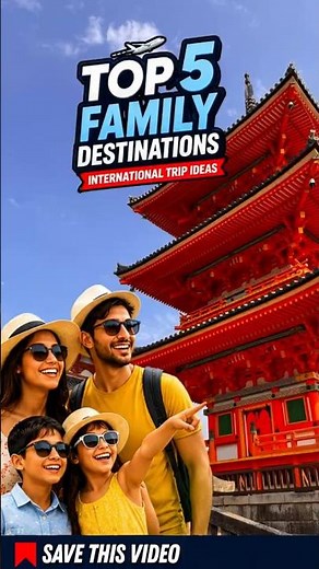 Top 5 Family Trip Destinations For International Tour👨‍👩‍👧‍👦 #itinerary #internationaltravel #trip