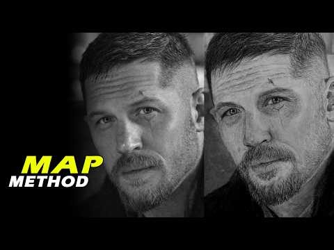 Master Portrait Proportions in 6 Minutes (3 Steps) | Tom Hardy Drawing
