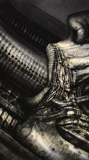 Heavy Metal on Instagram: "The World of H. R. Giger  #giger #hrgiger #gigeresque #hrgigerart #heavymetal #heavymetalmagazine #horror #horrorart #horrorartist #creepy #creepyart #creepyartist #eerie #eerieart #biomechanics"