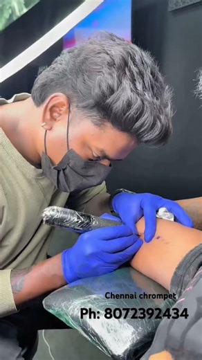Black model tattoo lover hidden script ￼tattoo chennai chrompet Tagore College opposite 8072392434