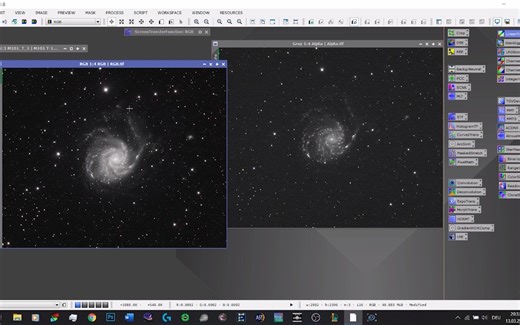PixInsight 教程 如何给LRGB添加Ha通道 M33