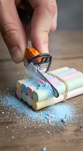 The Cleanest Chalk Cuts You’ll Ever See 🌈🪚