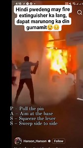 PASS Method ▶️P – Pull the Pin 🔘Hold the extinguisher firmly. 🔘Pull the safety pin to break the seal and unlock the lever. ▶️A – Aim at the Base of the Fire 🔘Point the nozzle or hose low, directly at the base of the flames. 🔘Do not aim at the top of the fire, or the extinguishing agent will not be effective. ▶️S – Squeeze the Lever 🔘Squeeze the handle/lever to release the extinguishing agent. 🔘Maintain steady pressure. ▶️S – Sweep Side to Side 🔘Sweep the nozzle from side to side at the ba