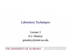 Laboratory Techniques - SlideServe